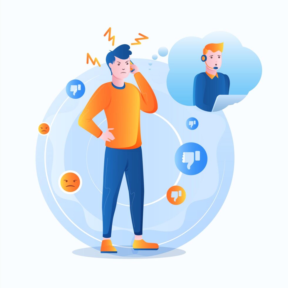 person dissatisfied with voip provider service