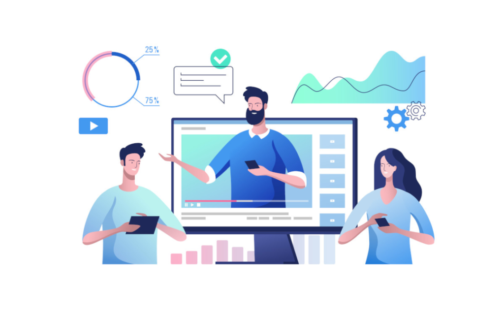 business people communicating viaucaas communications